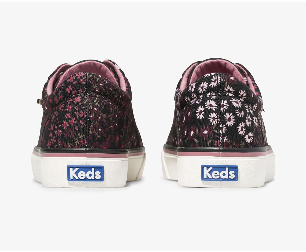 Zapatillas Keds Mujer Negras - Jump Kick Floral - 089-WKMBYF